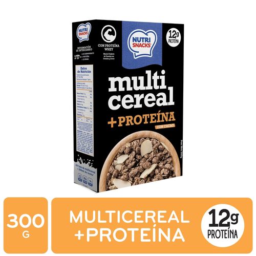 Multicereal Nutrisnacks + Proteína Con Cacao, 12g De Proteína - 300g