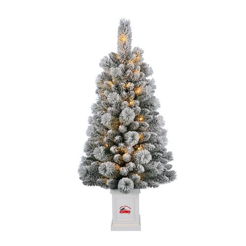 Árbol Holiday Time nevado iluminado -122 cm