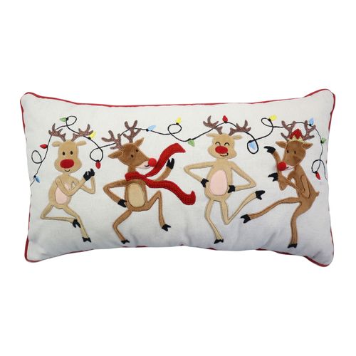 Cojín Decorativo Holiday Time Renos Navideños -45x25 cm