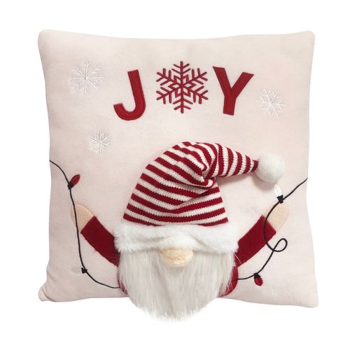 Cojín Holiday Time gnomo navideño -40x40 cm