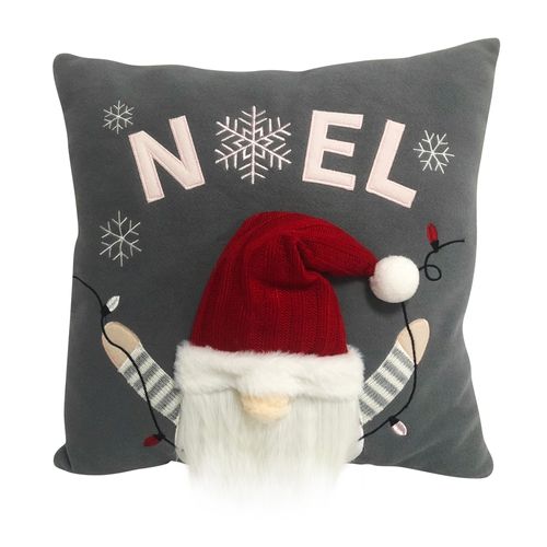 Cojín Holiday Time gnomo navideño -40x40 cm