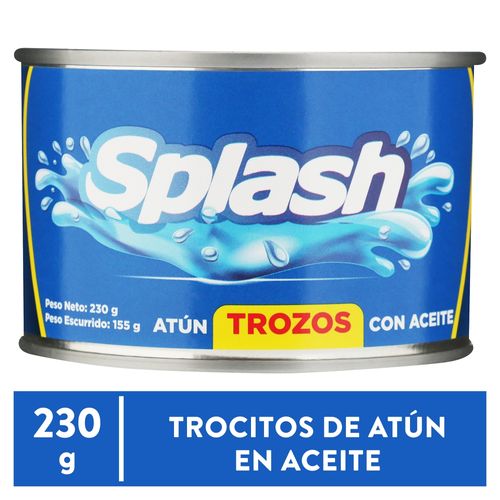 Atún Splash trozos en aceite de soya - 230 g