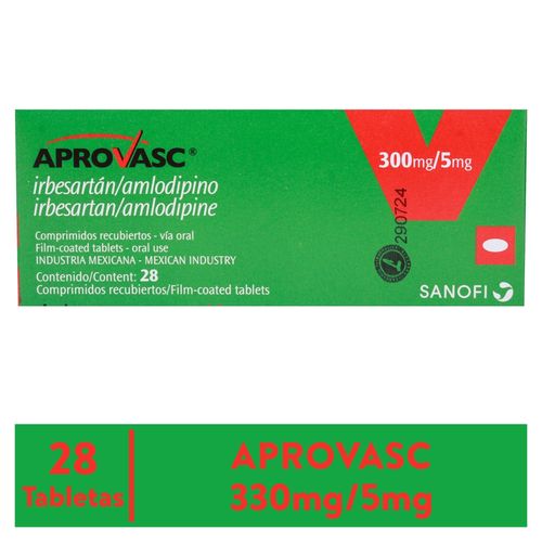 Aprovasc Sanofi Aventis 300Mg 5Mg X 28