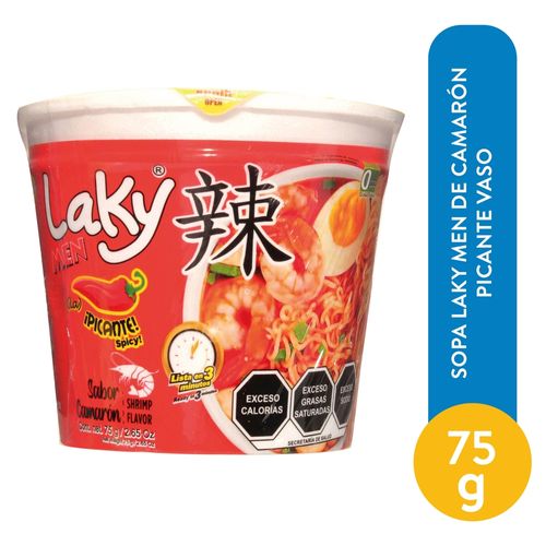 Sopa Laky Jumbo Picante Camaron 75 Gr