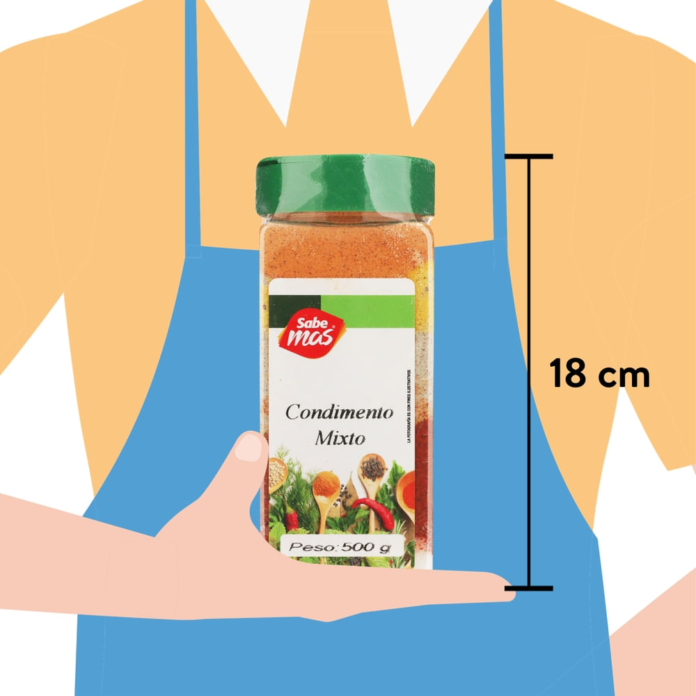Condimento Sabemas mixto - 500 g. - Maxipalí | Costa Rica