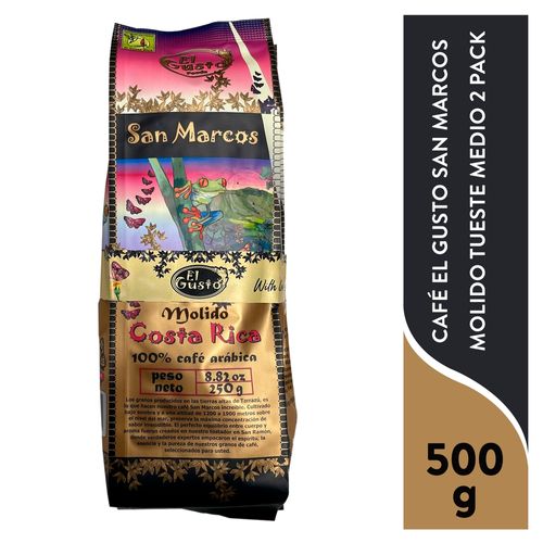 Café El Gusto San Marcos Molido Tueste Medio 2 Pack - 500 g