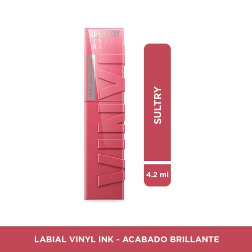 Labial Maybelline Ny Liquido Superstay  Vinyl Ink Sultry 160 - 4.2 ml