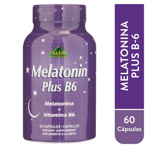 Suplemente Alfa Melatonina B6 3Mg - 60 Uds