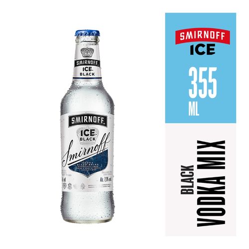 Bebida Saborizada a Base de Vodka Smirnoff Ice Black Botella  -355 ml