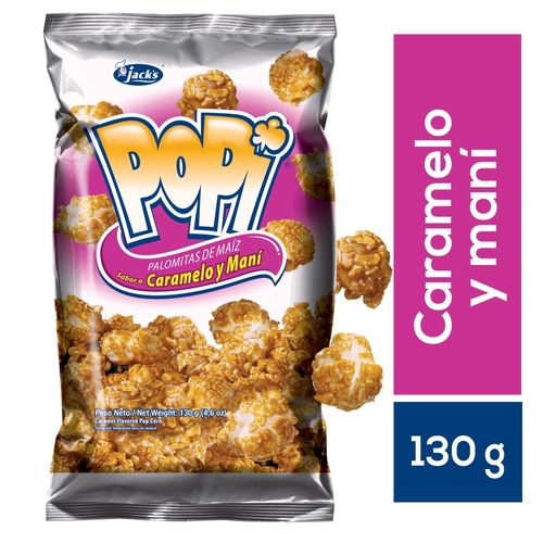 Palomitas De Maíz Jack´s Popi Sabor Caramelo Y Maní- 130g