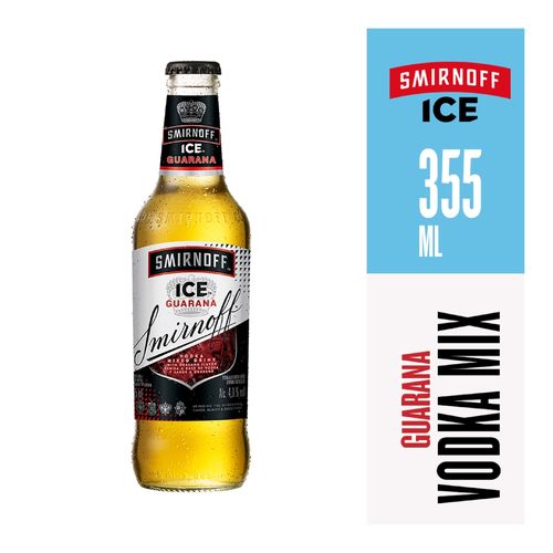 Bebida Saborizada a Base de Vodka Smirnoff Ice Guaraná Botella -355 ml