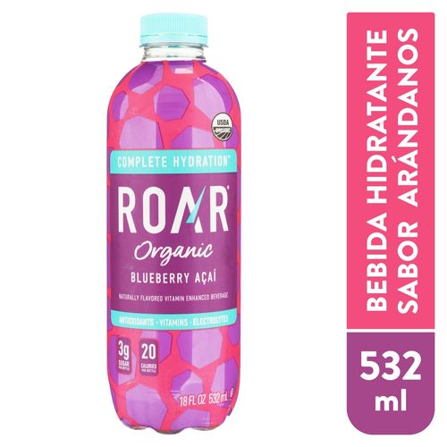 Bebida Roar organic blueberry - 532 ml