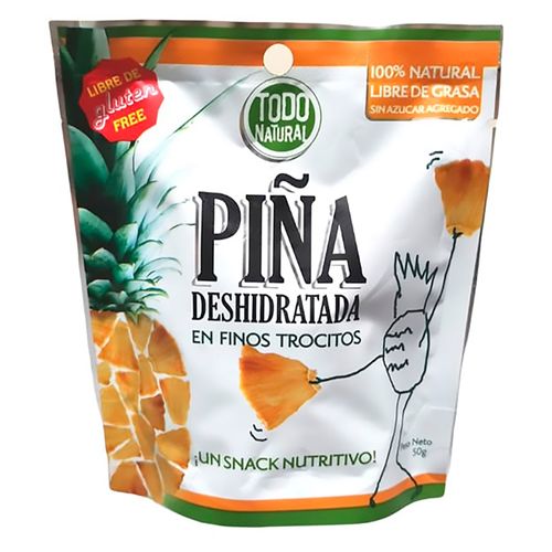 Piña deshidratada Todo Natural libre de gluten - 50 g