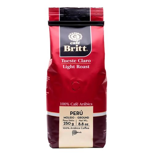 Café Britt Puro Tueste Claro Molido -250gr