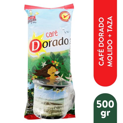 Cafe Triangulo Oro mezclado molido y taza -500 g