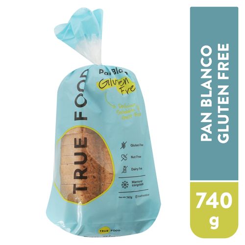 Pan Blanco Gluten Free True Food 740gr