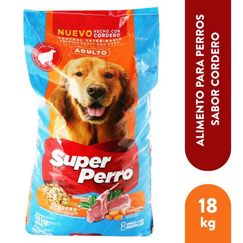 Alimento Super Perro para adulto sabor cordero - 18000 g