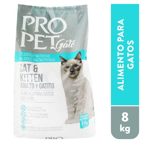 Alimento Pro Pet para gatos adultos y gatitos - 8 kg