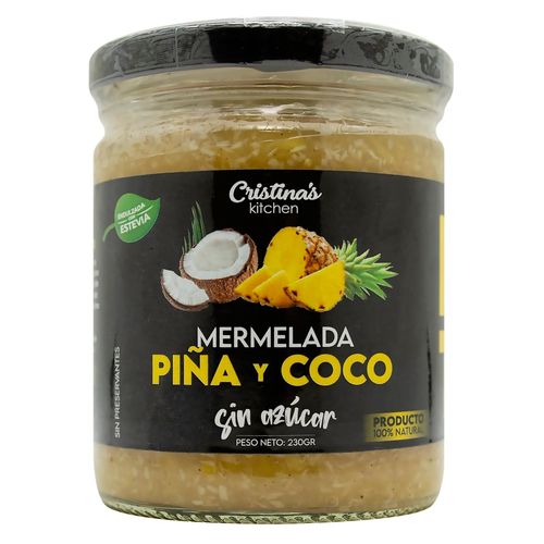 Mermelada De Piña Keto Envase De Vidrio - 230 g
