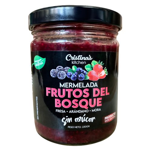 Mermelada Frutos Cristina's Kitchen Sin Azúcar - 230 g