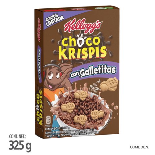 Cereal Kellogg's® Choco Krispies Galletitas® Arroz sabor a chocolate y galletas 1 caja - 325 g