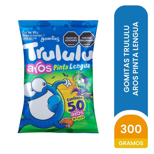 Gomitas Trululú Aros Pintalenguas - 300 g