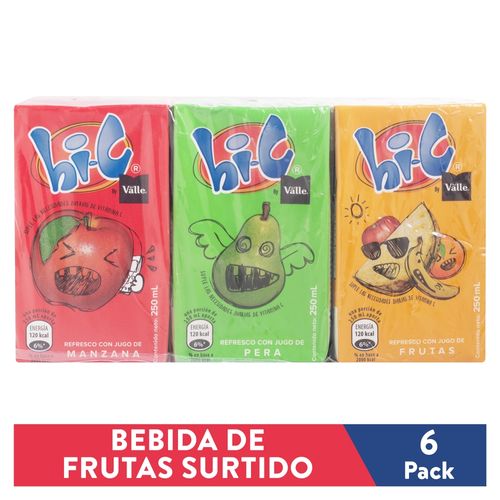 Bebida Hi C, Surtido 6 pack -250ml