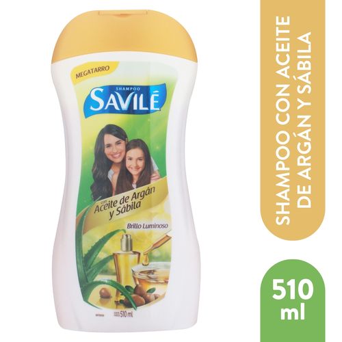 Shampoo Savilé Argán Y Sábila -550ml