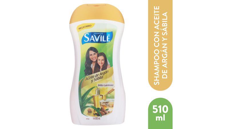 Shampoo Savilé Argán Y Sábila -550ml