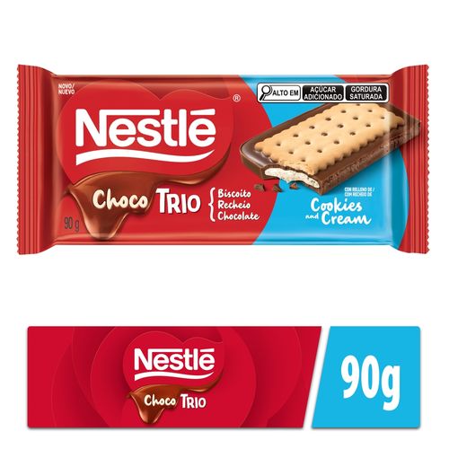 Chocolate Nestle Chocotrio Leche - 90 g