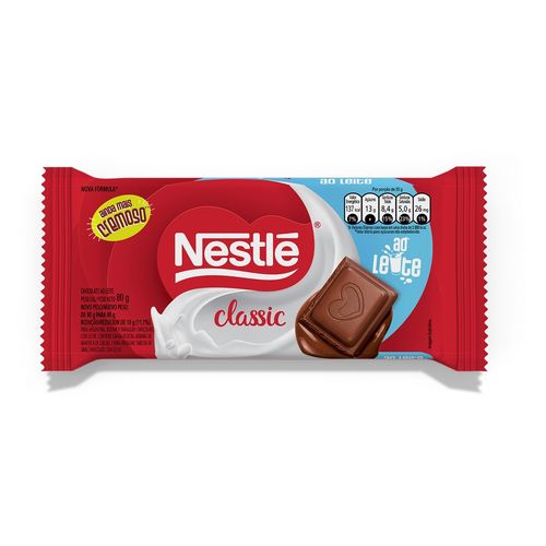 Chocolate Nestle Clásico con Leche - 80 g