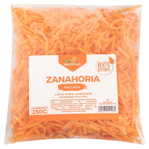 Zanahoria Rallada Empacado - 250 g