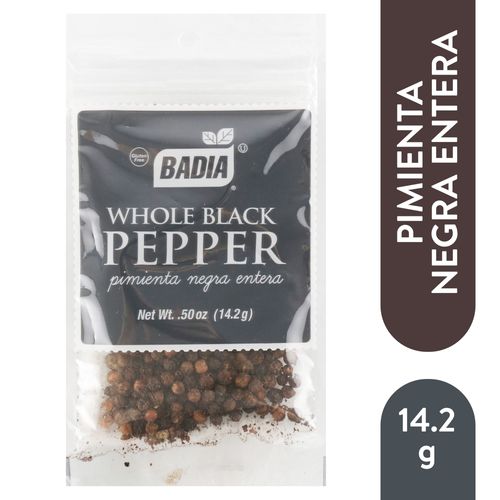 Pimienta negra Badia entera - 14 g