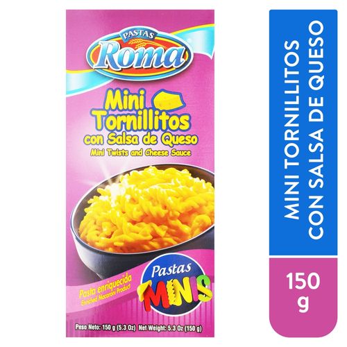 Pasta Roma Mini Tornillitos Queso - 150gr