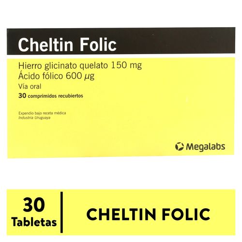 Cheltin Folic X 30 Comprimidos