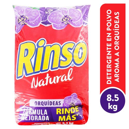 Detergente en polvo Rinso natural orquídeas - 8500 g