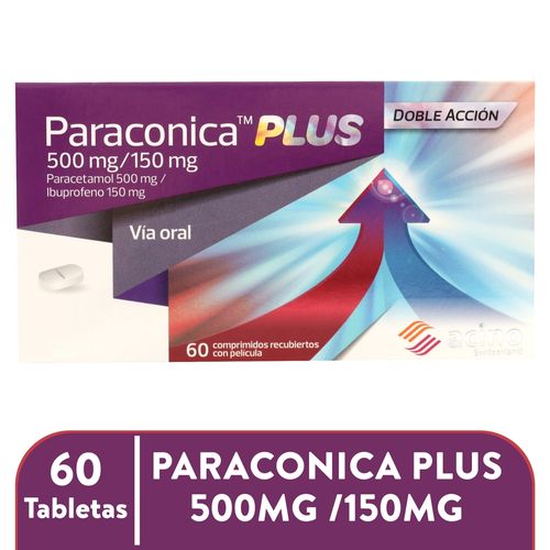 Paraconica Plus 500Mg 150Mg Tabs