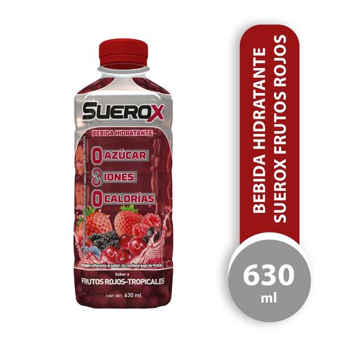 Bebida Hidratante Suerox Sin Azúcar Frutos Rojos - 630 ml