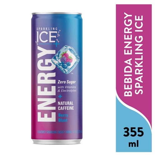 Bebida Energy sparklin ice berry blast - 355 ml