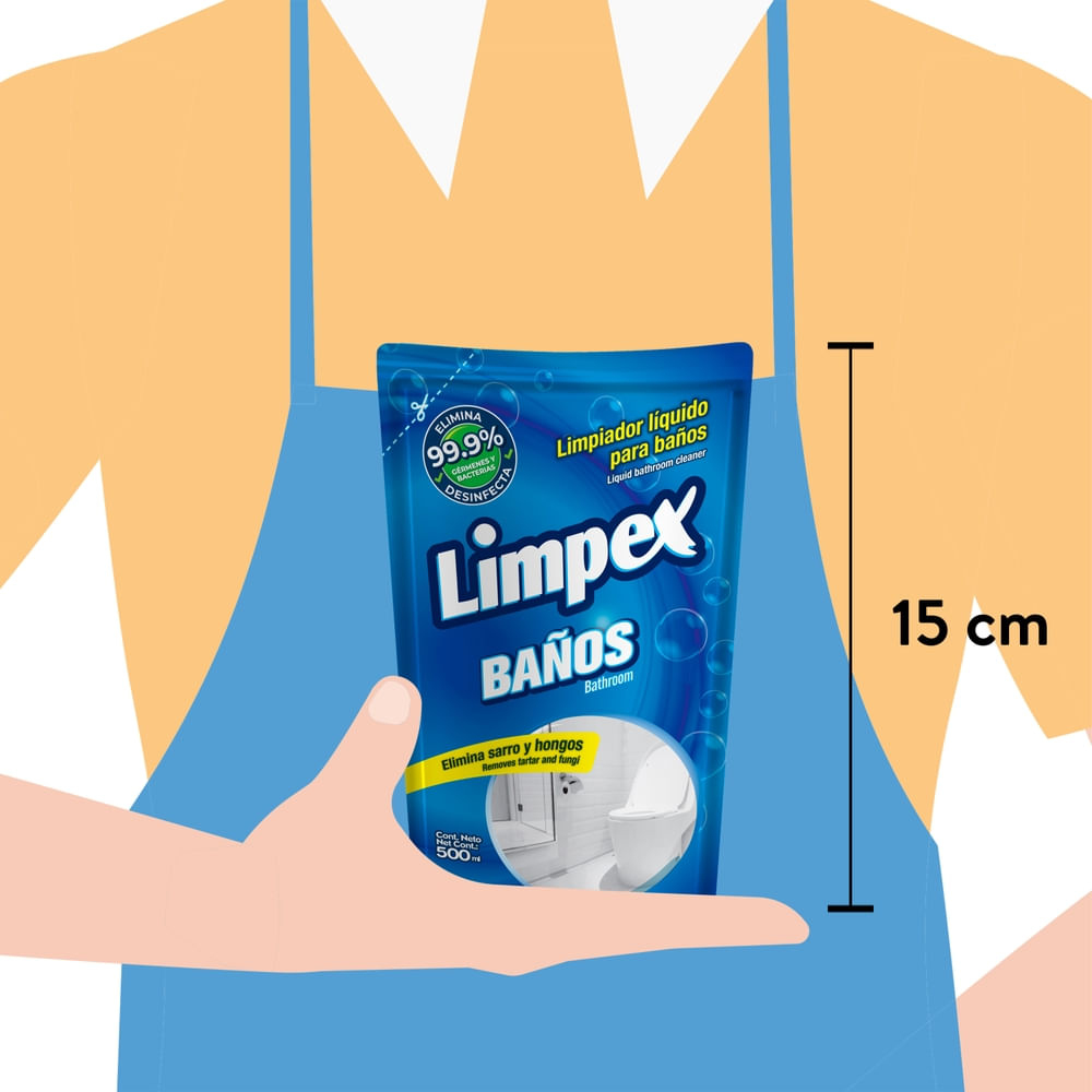 Limpiador líquido Limpex para baños doypack - 500 ml - Walmart | Costa Rica