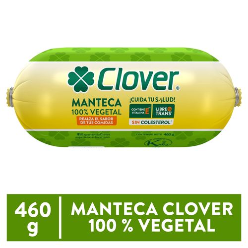 Manteca Clover vegetal sin colesterol - 460 g