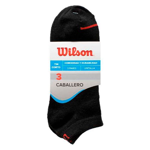 Pack 3 Medias Tin Wilson Caballero Negro Sin Felpa Modelo: B5829