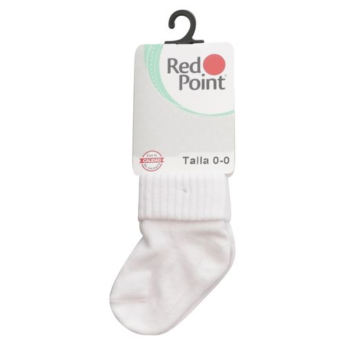Calcetín para bebé Red Point blanco talla 0 - 1 Par