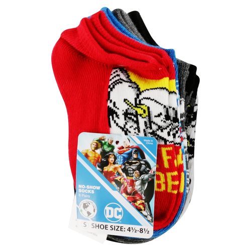 Boys Calceta 6Pk Justice League