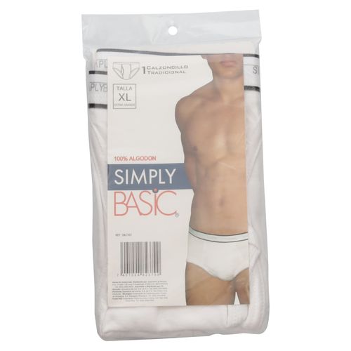 Calzoncillo Simply Basic Cab Blanco T Xl