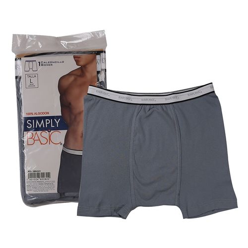 Boxer Simply Basic Caballero Gris T L