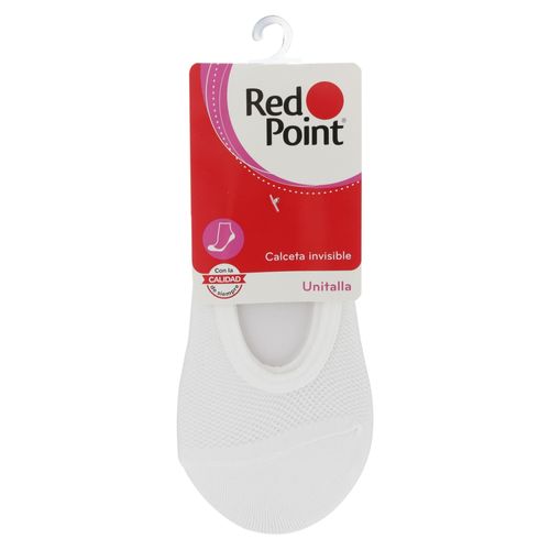 Calcetín Red Point Para Dama Casual, Color Blanco - Talla Única