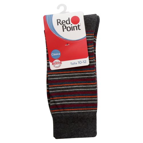 Calcetín Red Point De Vestir Para Caballero, Color Gris - Talla 10-12