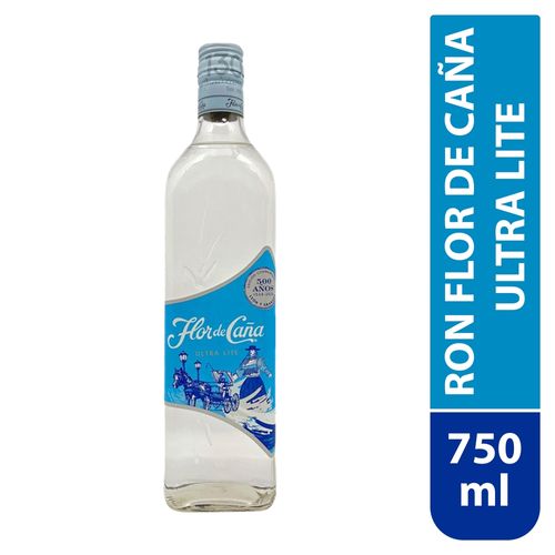 Ron Flor De Caña Ultra Lite - 750 ml