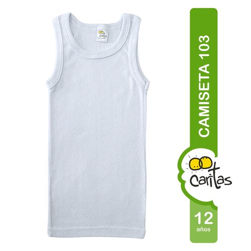 Camiseta tirantes Caritas niño -Talla 12A